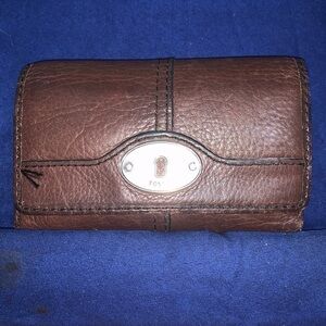 Fossil fourfold Unisex wallet, 100% leather